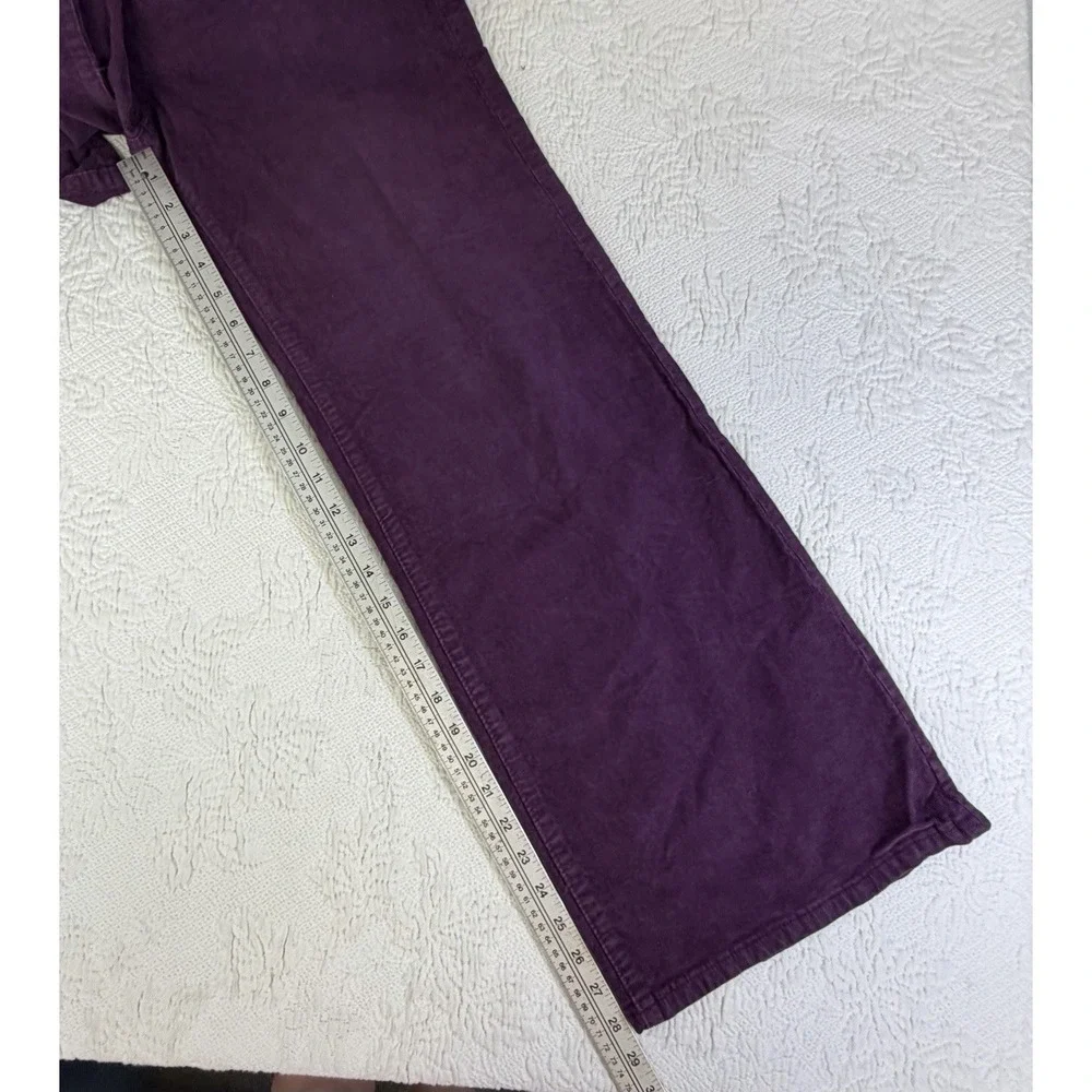Women's PILCRO Purple Corduroy Very Wide Leg Barrel Pants 27 - Picture 5 of 9